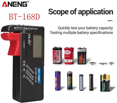 Universele Digitale Batterij Capaciteit Tester BT-168D Geruite Lading Indicador De Bateria Diy Elektronische Test BT168 Tester