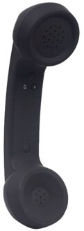 Universele Draadloze Bluetooth 2.0 Retro Telefoon Handset Straling-Proof Handset Ontvangers Hoofdtelefoon Met Volumn Aanpassing zwart