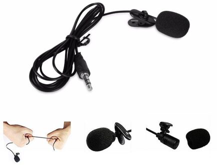 Universele Draagbare 3.5Mm Mini Mic Microfoon Handsfree Clip On Microfoon Mini Audio Mic Voor Pc Auto Dvd radio 02