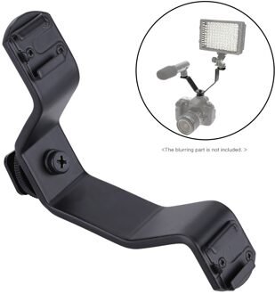 Universele Dual Shoe V Mount Bracket voor DSLR Camera Led Video Licht Microfoons Monitoren op Camera 'S Camcorders Beugel