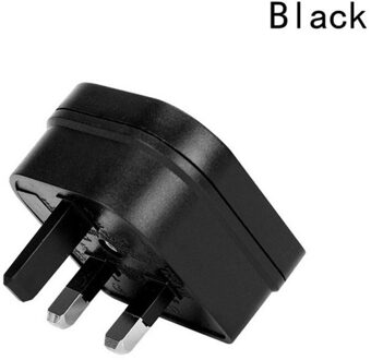Universele Eu Plug Adapter International Eu 2 Pin Naar Uk 3Pin Stopcontact Travel Adapter Stekker Converter Stopcontact zwart