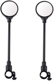 Universele Fiets Accessoires Stuur Achteruitkijkspiegel Fietsen Breed Scala Back Zicht Reflector Verstelbare Links Rechts Spiegels lang mirror x 2