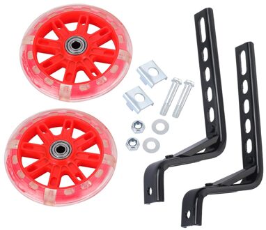 Universele Fiets Kids Kinderen Stabilisers Kit Fiets Security Balans Extra Wiel Training Bike Side Wiel Fietsen Accessoire type 2 rood