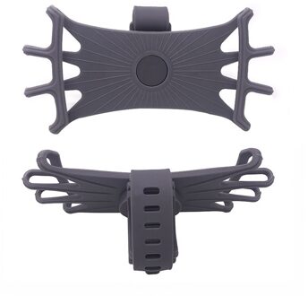 Universele Fiets Mobiele Telefoon Houder Siliconen Motorfiets Fiets Stuur Stand Mount Bracket Mount Telefoon Houder Voor Iphone grijs