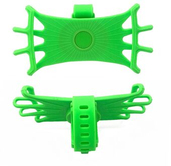 Universele Fiets Mobiele Telefoon Houder Siliconen Motorfiets Fiets Stuur Stand Mount Bracket Mount Telefoon Houder Voor Iphone groen