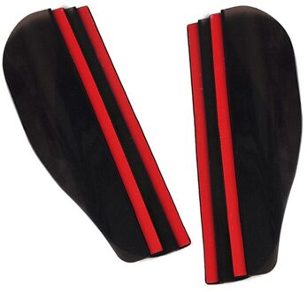 Universele Flexibele Pvc Car Accessoires Achteruitkijkspiegel Regen Schaduw Regenbestendig Blades Auto Terug Spiegel Wenkbrauw Regenhoes 2Pcs zwart