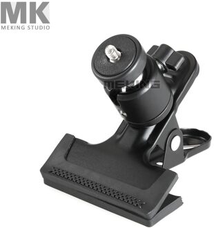 Universele Fotografie Light Stand Clip Camera Houder Metalen Grip Clamp Mount Met Standaard Balhoofd 1/4 Schroef Voor Studio Camera