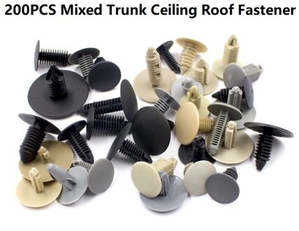 Universele Gemengde Auto Bumper Fender Deur Kofferbak Schroef Kunststof Sluiting Clip Voor Auto Behoud Klinknagel A2-200stk