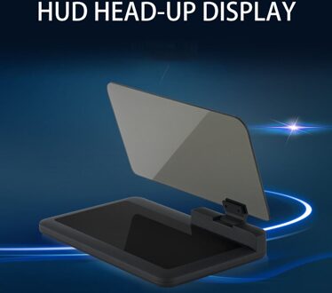 Universele H6 Auto Hud Head Up Display Projector Overspeed Waarschuwing Systeem Alarm Telefoon Navigatie Smartphone