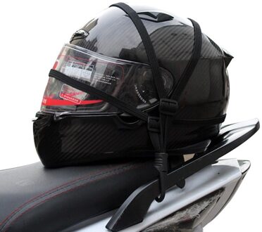 Universele Haken Bungee Bagagenet Auto Motorhelm Mesh Opslag Motorhelm Bagage Houd Opslag