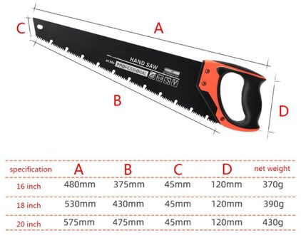 Universele Handzaag Quick Cut Plastic Buis Trim Hout Tuinieren Houtbewerking Gereedschap R1WA 16duim