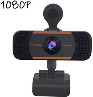 Universele Hd 1080P Gratis Drive Webcam Met Microfoon 4K Hd Camera Voor Live Conferentie Computer Randapparatuur Webcams 1080P oranje