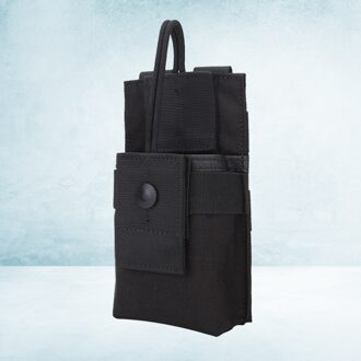 Universele Heuptas Intercom Pakket Outdoor Walkie Talkie Opbergtas Stijl (Zwart) zoals getoond 3