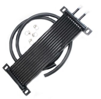 Universele HK5 Zwart Aluminium Auto Oliekoeler Automatische Transmissie Effectief Verminderen De Versnellingsbak Olie Temperatuur
