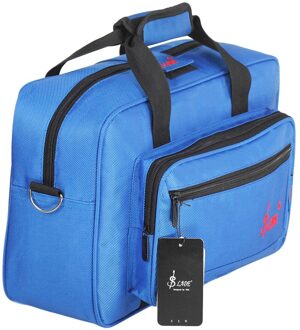 Universele Hobo Klarinet Draagtas Rugzak Case Soft Klarinet Zak Spons Padding Met Schouderriem Blauw