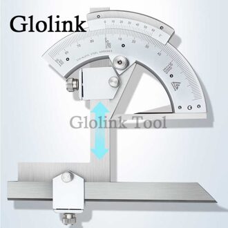 Universele Hoek Heerser 0-320 Graden Hoek Plein Gauge Ruler Carbon Staal Gradenboog Meetinstrumenten