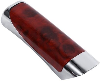Universele Houten Koolstofvezel Auto Handrem Handschoen Beschermende Decoratieve Cover Rood Antislip Auto Handrem Beschermhoes