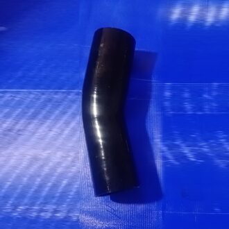 Universele Id 70Mm Tot 76Mm 15 Graden Elleboog Siliconen Reducer Koppeling Slang zwart