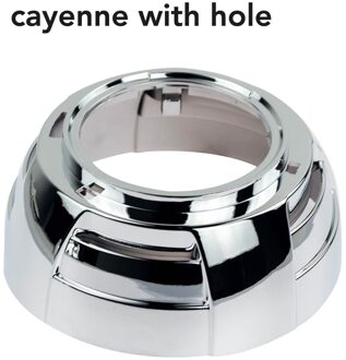 Universele Koplamp Retrofit 3.0 Inch Projector Lens Shrouds Met Angel Ogen Gat Zilver