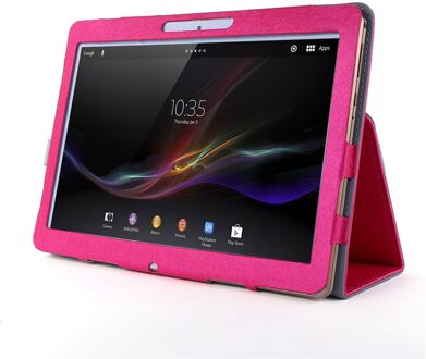 Universele Lederen Beschermhoes Lederen Voor 10 10.1 Inch Android Tablet Opvouwbare Tablet Gevallen Beschermhoes roze