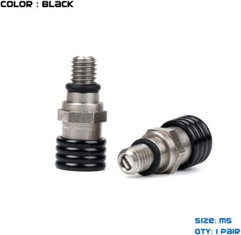 Universele M5 Schroef Voorvork Ontluchter Veiligheidsklep Voor Cr Crf Yz Yzf Wrf Kx Kxf Rmz 85 125 250 450 Mx Motocross Enduro zwart