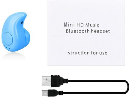 Universele Mini Draadloze Bluetooth Oortelefoon In Ear Sport Headset Oortelefoon Oortelefoon Met Microfoon Voor Iphone Xiaomi Alle Smartphones blauw