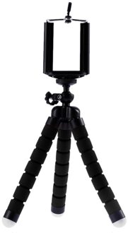 Universele Mini Flexibele Spons Octopus Statief Draagbare Telefoon Camera Holder Bracket zwart