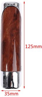 Universele Mode Auto Decoratie Houten Anti-Slip Handrem Covers Auto Gear Shift Halsbanden rood