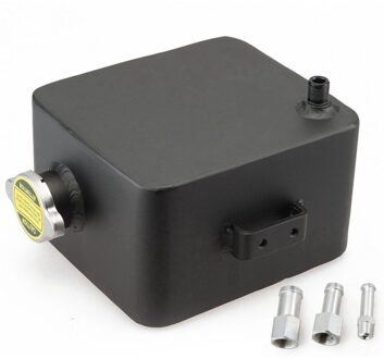 Universele Montage Lichtgewicht Header Tank Auto Watertank 2.5L Liter Gepolijst Aluminium Legering Header Expansie Water Tank