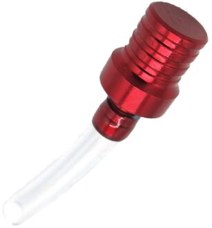 Universele Motorcycle Gas Benzine Brandstof Cap 2 Manier Kleppen Vent Breather Slangen Buizen Voor Motocross Atv Quad Dirt Pit Bike gas Scooter 1 stk rood