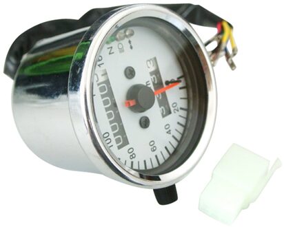 Universele Motorcycle Led Backlight Kilometerstand Snelheidsmeter Dual Gauge Meter Km/H