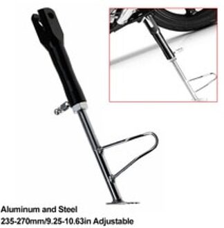 Universele Motorcycle Side Stand Verstelbare Kickstand 235-270Mm Been Prop Intrekbare Motorfiets Side Stand
