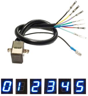 Universele Motorfiets 1-5 Speed Gear Led Digitale Display Indicator Waterdichte Direct Mount Voor Diy Motorfiets Modificatie licht
