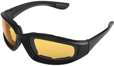 Universele Motorfiets Bril Beschermende Motorfiets Bril Zonnebril Winddicht Rijden Motor Goggles Fietsen Outdoor Geel