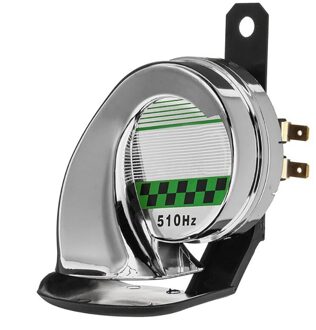 Universele Motorfiets Hoorn Kit 12V 130db Waterdichte Ronde Luid Hoorn Luidsprekers Voor Scooter Bromfiets Dirt Bike Atv Vervangende Onderdelen zilver