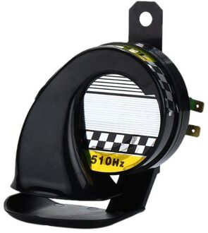 Universele Motorfiets Hoorn Kit 12V 130db Waterdichte Ronde Luid Hoorn Luidsprekers Voor Scooter Bromfiets Dirt Bike Atv Vervangende Onderdelen zwart
