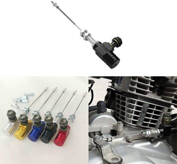 Universele Motorfiets Hydraulische Koppeling Hoofdremcilinder Staaf Rem Pomp aluminium Hydraulische clutch1pc 140mm Zwart sliver