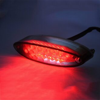 Universele Motorfiets Led Achterlicht Brake Indicator Lamp Motorbike Rear Lamp Gemodificeerde Accessoires Decoratieve Licht Rood