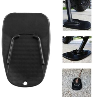Universele Motorfiets Plastic Side Stand Pad Protector Mat Moto Bike Kickstand Antislip Plaat Kant Extension Ondersteuning Pad Base