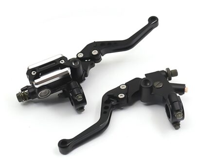 Universele Motorfiets Rem Koppeling Pomp Hendel Hydraulische Hoofdremcilinder Motorcycle Rem Koppeling Pomp Hendel Motor Fiets Handvat zwart