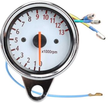 Universele Motorfiets Scooter 13000Rpm Analoge Toerenteller Gauge Nachtlampje
