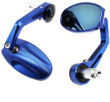 Universele Motorfiets Stuur End Spiegels Voor Triumph Daytona 675 /R 955i Speed Triple R/Rs/S Snelheid vier Speed Twin 500 1200 Blauw
