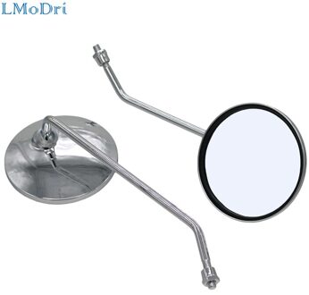 Universele Motorfiets Terug Spiegel Ronde Vorm Achteruitkijkspiegel Side Spiegels Voor Motor Met 8Mm Schroef