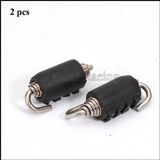 Universele Motorfiets Uitlaat Yoshimura Lente Haak Motorbike Scooter Accessoires Roestvrij Staal Black Silicone Springs Haken 2 stk