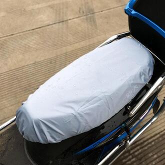 Universele Motorfiets Zitkussen Cover Waterdicht Motorfiets Seat Cover Slijtvaste Moto Stoelhoes Motorfiets Seat Protector wit-58x88cm