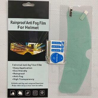 Universele Motorhelm Optioneel Clear Regendicht Film Anti Regen Clear Anti-Fog Patch Screen Voor K3 K4 AX8 Mt helmen Anti fog