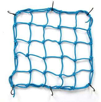Universele Motorrijder Apparatuur Brandstoftank Netto Cover Helm Netto Cover Netto Zak Bagagenet Brandstoftank Netto Touw Bandage Elastische Blauw