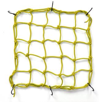 Universele Motorrijder Apparatuur Brandstoftank Netto Cover Helm Netto Cover Netto Zak Bagagenet Brandstoftank Netto Touw Bandage Elastische geel