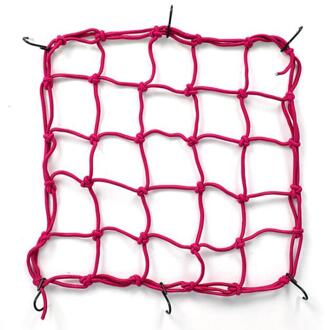 Universele Motorrijder Apparatuur Brandstoftank Netto Cover Helm Netto Cover Netto Zak Bagagenet Brandstoftank Netto Touw Bandage Elastische Rood