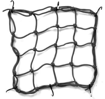 Universele Motorrijder Apparatuur Brandstoftank Netto Cover Helm Netto Cover Netto Zak Bagagenet Brandstoftank Netto Touw Bandage Elastische zwart